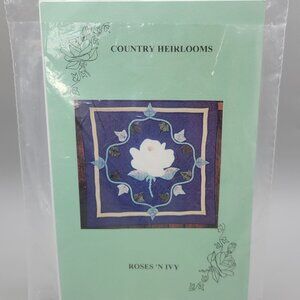 Country Heirlooms Roses N Ivy Quilt Pattern 24 X 24 Wall Hanging